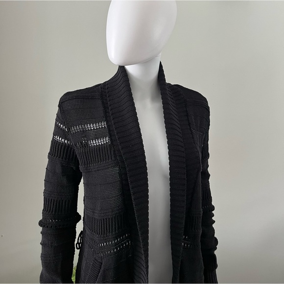 Veronica Beard Cardigan Black Mesh Women's Sz Small❤️ - Picture 3 of 7